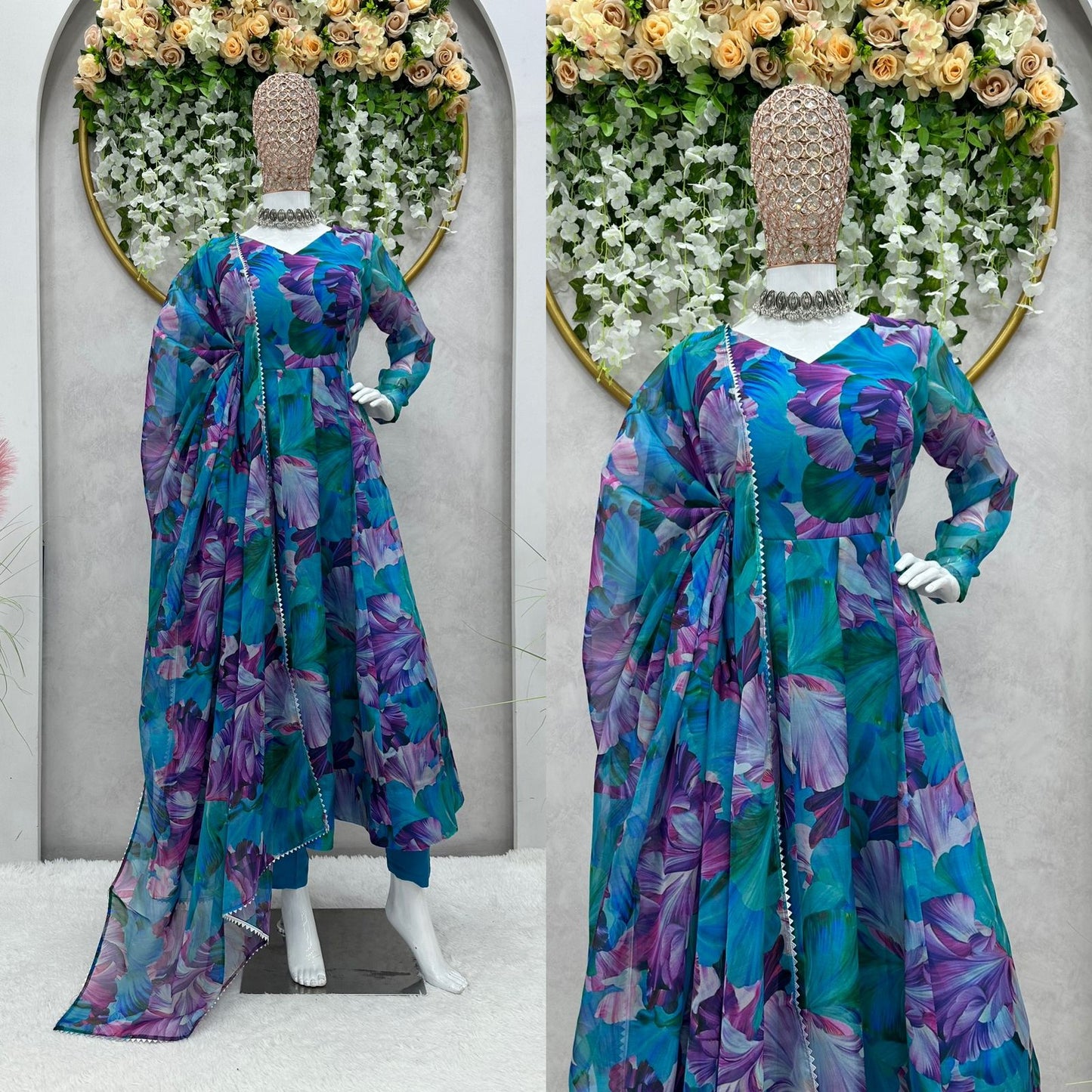 Luxurious Silk Organza Suit