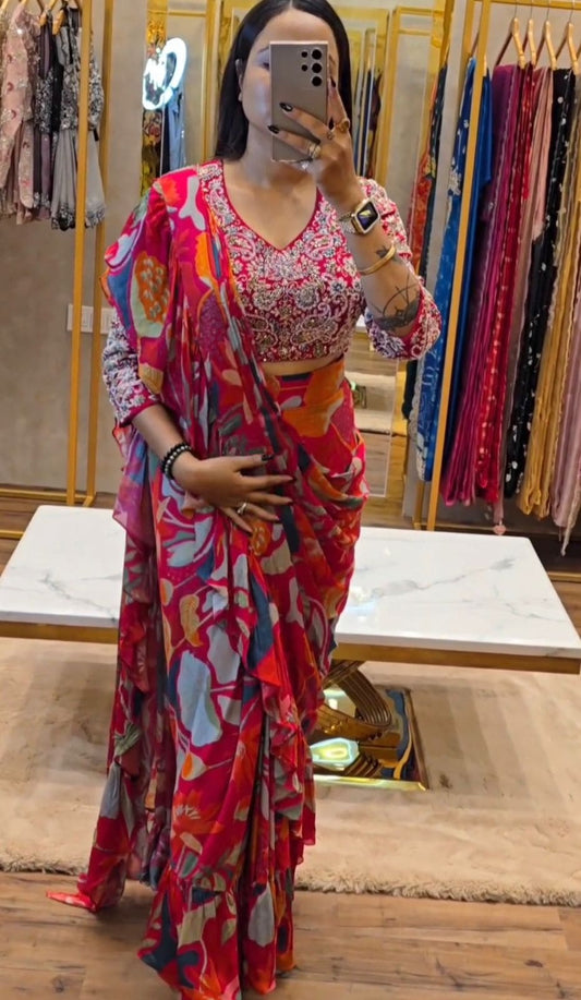 Elegant Ready-to-Wear Saree