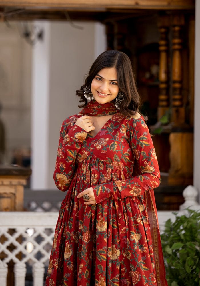 Elegant Cotton Kurti Set