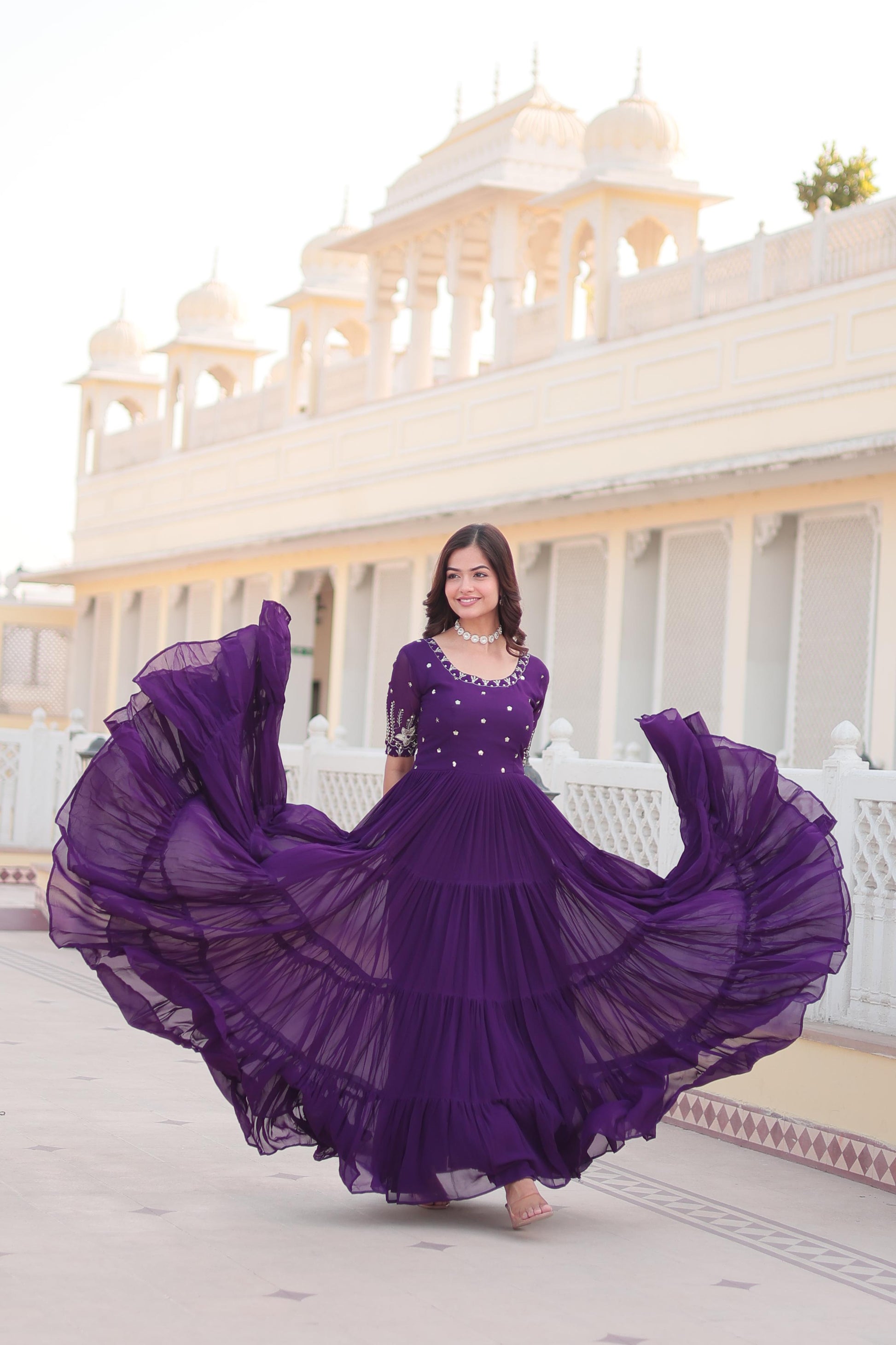 fashion full designer gown dress