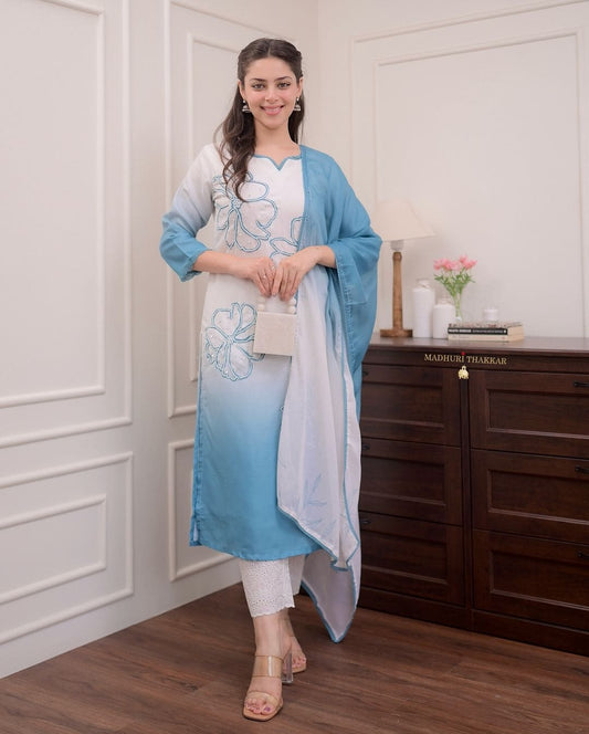 Luxury Heavy Muslin Silk Suit Set