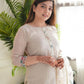 Pure Lilan with embroidery and Zari work