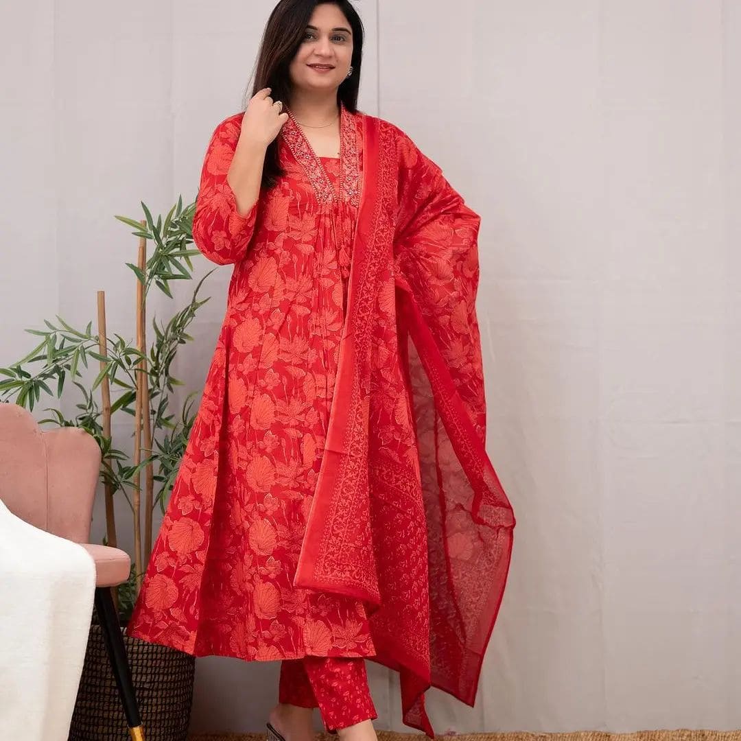 Heavy suit set with dupatta