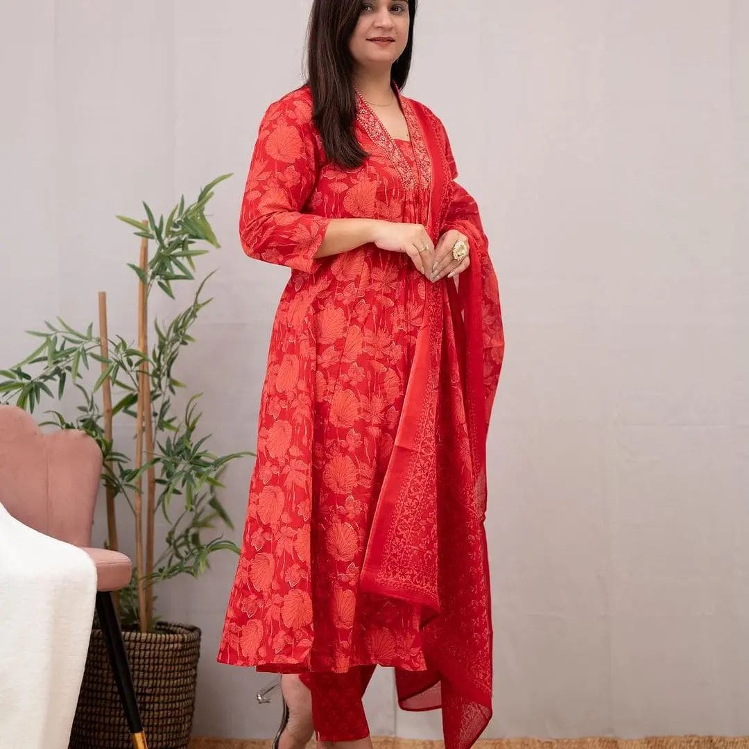 Heavy suit set with dupatta