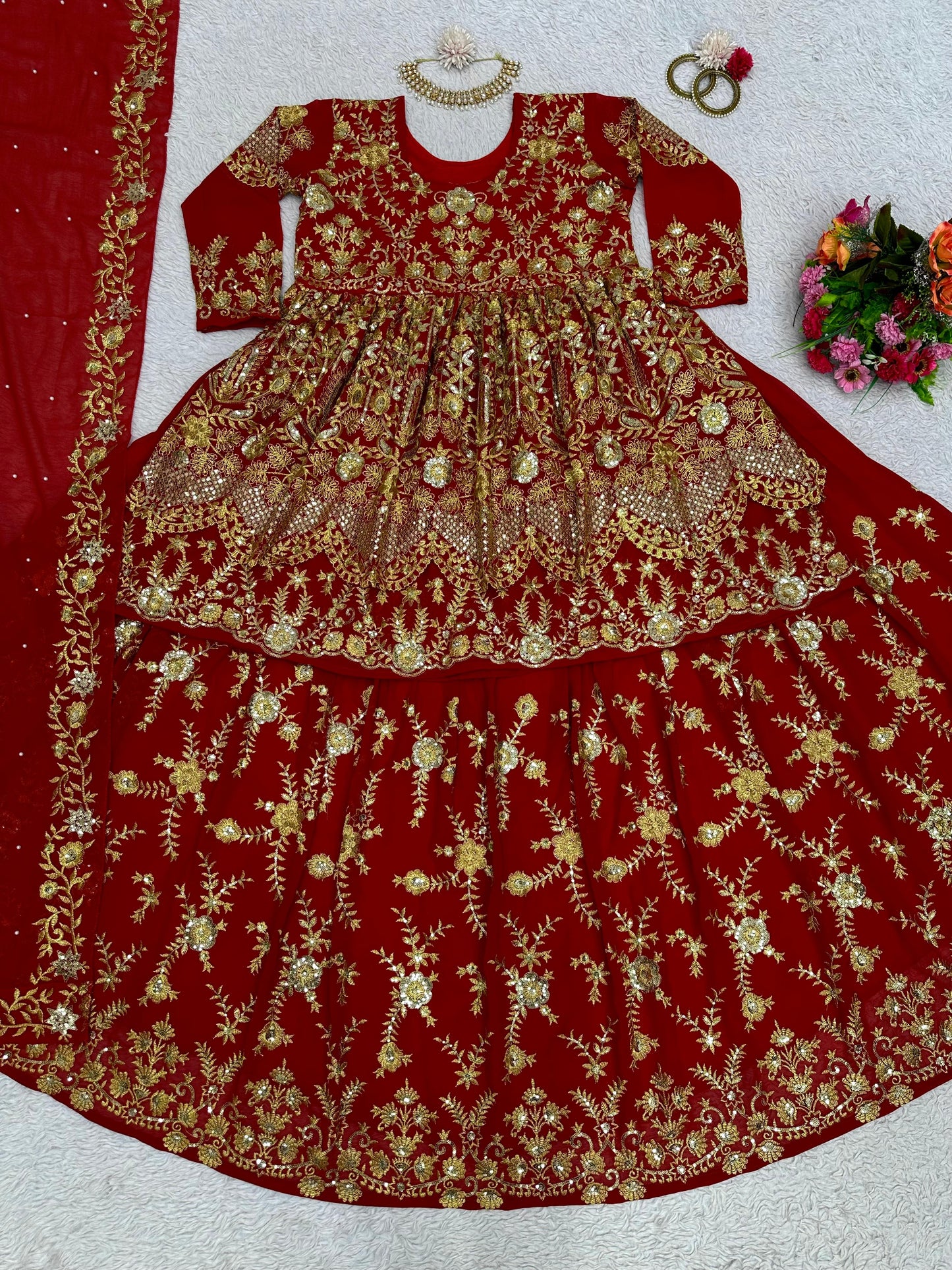 Stunning Designer Georgette Suit Set