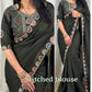 Simple Yet Stylish Metallic Crush Saree