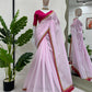 Elegant Mul Cotton Saree with Benglori Silk Blouse & Latkan Pallu