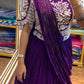 New Designer Party Wear Lehenga Saree with Stitched Blouse and Embroidery Work