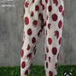 Vintage Red Circle Pajama Capri For Womens & Girls