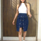 Trendy Latest Women Western Blue Denim Fancy Skirts/Shorts For Girls