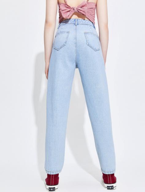 Women Regular Mid Rise Light Blue Jeans