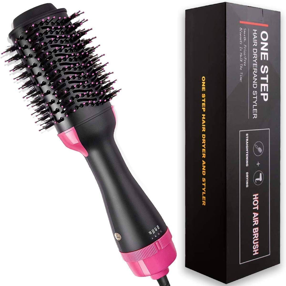 Presenting 3 in 1 One-Step Hair Dryer and Volumizer Straightener Curler Comb Hot Air Brush Hair Straightener Brush