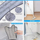 Easy Self-Wringing Microfiber Flat Floor X Shape mop Wet & Dry Mop  (Grey)