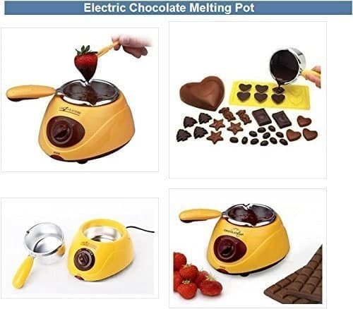 Chocolate Making Kit For Kitchen Household Creative Chocolate Fountain Fondue Melt Pot