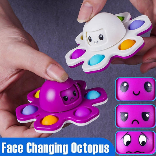 Shivsoft 6 Sided Popit Fidget Spinner Octopus Pop it  (Multicolor)