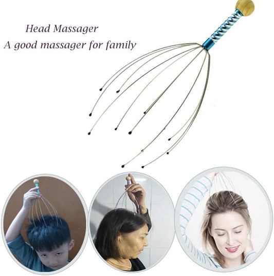 hair massager for men and girl Head and Scalp Massager pack of 1 Massager (Multicolor) Massager  (Multicolor)
