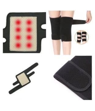 Glossix Magnetic Knee Strap Knee (BLACK) Knee Support (Black) Knee Support