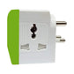 3 In 1 Universal Travel Adapter 3 Switch 3 Way Socket Input Plug Worldwide Adaptor  (Multicolor)