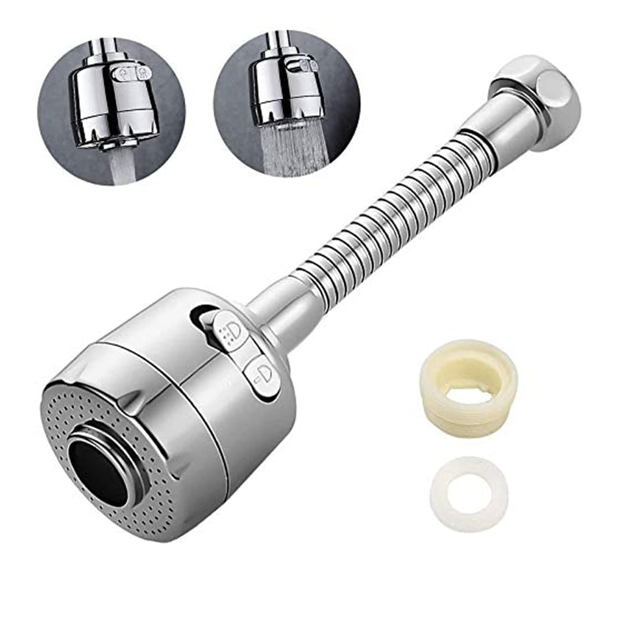 Turbo Flex 360 Flexible Faucet Sprayer Nozzle Cock Faucet