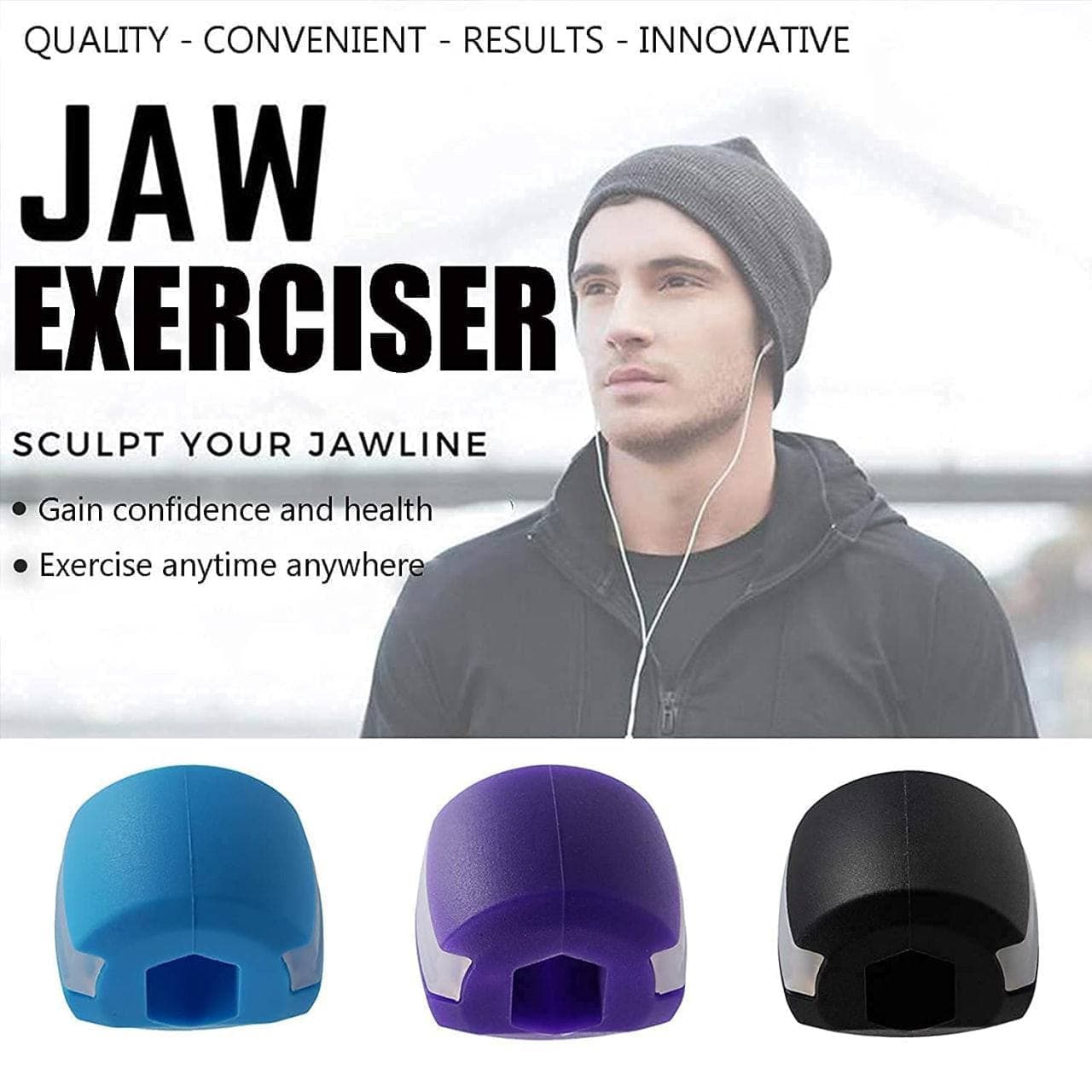 Jawline Exerciser Jaw, Face, Neck Exerciser, Reduce Stress and Craving Massager  (Multicolor)