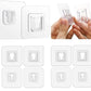 Amezia 2.54 cm Transparent Self Adhesive Waterproof Plastic Male/Female Self Adhesive Sticker  (Pack of 8)