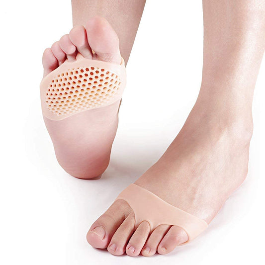 Front Soft Silicon Gel Half Toe Sleeve Forefoot Pads For Pain Relief Foot Support Foot Support