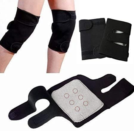 Glossix Magnetic Knee Strap Knee (BLACK) Knee Support (Black) Knee Support