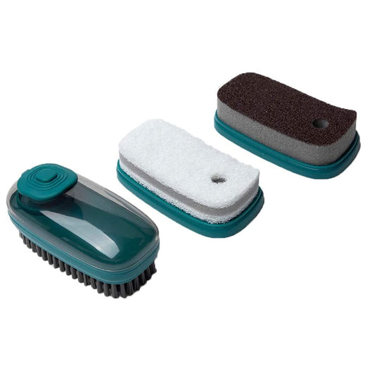 Multipurpose Scrubber Brush Automatic Liquid Adding 3 in 1 Brush  (Pack of 1)