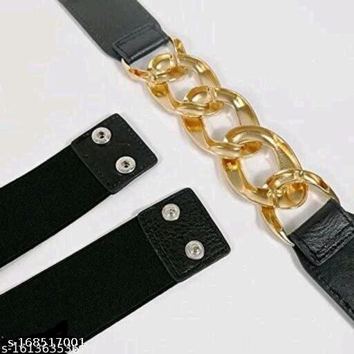 YouBella Jewellery Celebrity Inspired Adjustable Kamarband Waist Belt for Women/Girls (YB_Belt_63) (Black)