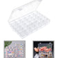 TINSUHG 36 Grids Multi Purpose Box Adjustable Organizer Makeup and Jewellery Vanity Box 36 Grids Clear Plastic Storage Box Vanity Box