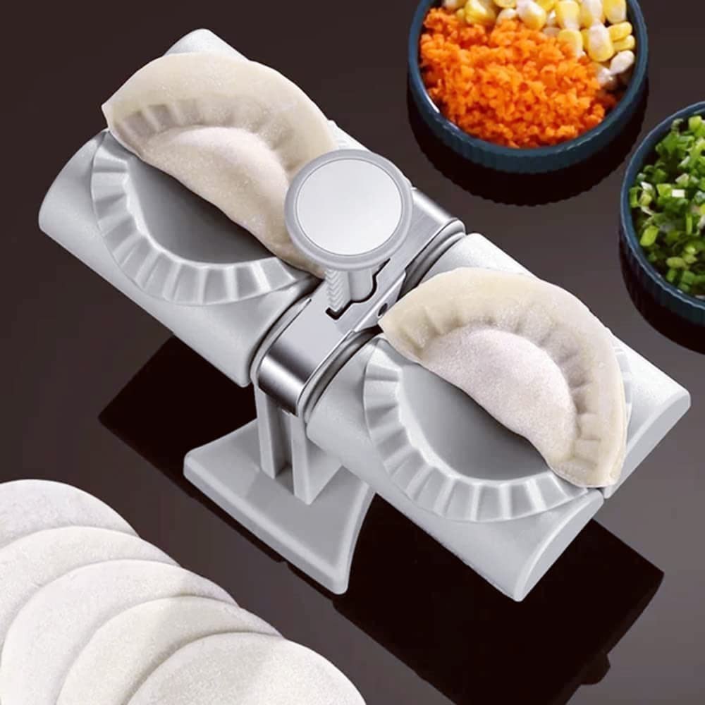 Stainless Steel Double Head Maker Dough Press Mould Wrapper Dough Cutter for Kitchen Making Tools