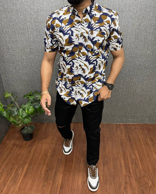 Export quality printed half sleeve shirt