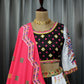 Gujarati Style Black And White Chaniya Choli