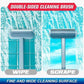 Mesh Cleaning Brush & Wiper Double-Sided Window Cleaner Detachable Window Mesh Sponge Wet and Dry Brush  (Multicolor)