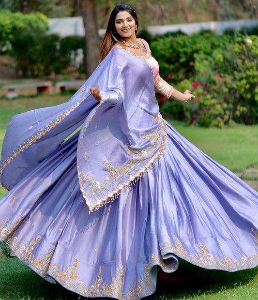 Lowendor Color Lehenga Choli Women Party Wear Bollywood Lengha Saree,