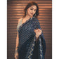 Sequnce wrok and thred with fancy coading saree