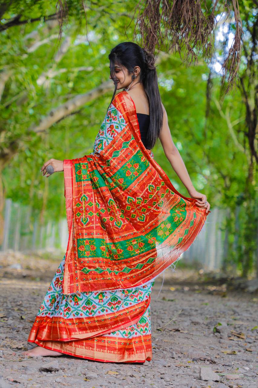 HD Patola Print Saree - Dharti Bandhani