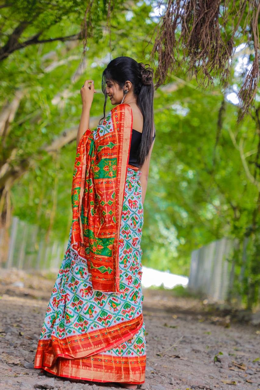 HD Patola Print Saree - Dharti Bandhani