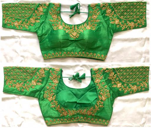 Blouse has Handwork , Coding and Thread Work - Dharti Bandhani