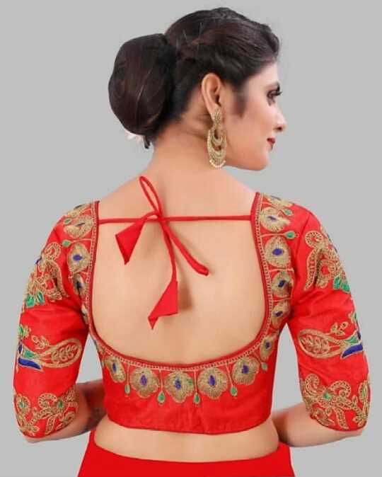 Dark Yellow Designer Bandhani saree with blouse - Vasu Sarees - 3507896