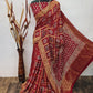 Ajrakh Print Rich Pallu Designer Saree - Dharti Bandhani