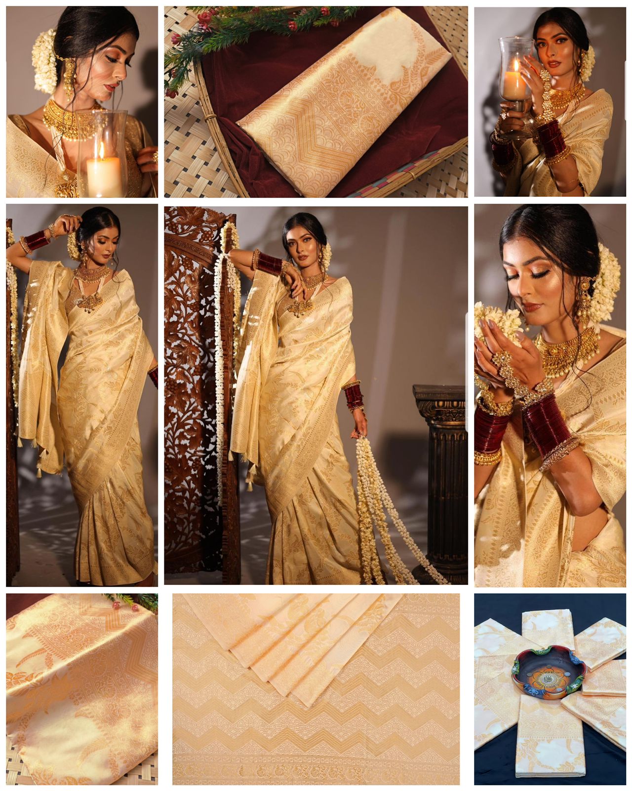 Designer Woven Banarasi Silk Saree With Blouse