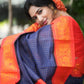 Designer Blue Banarasi Silk Saree With Blouse