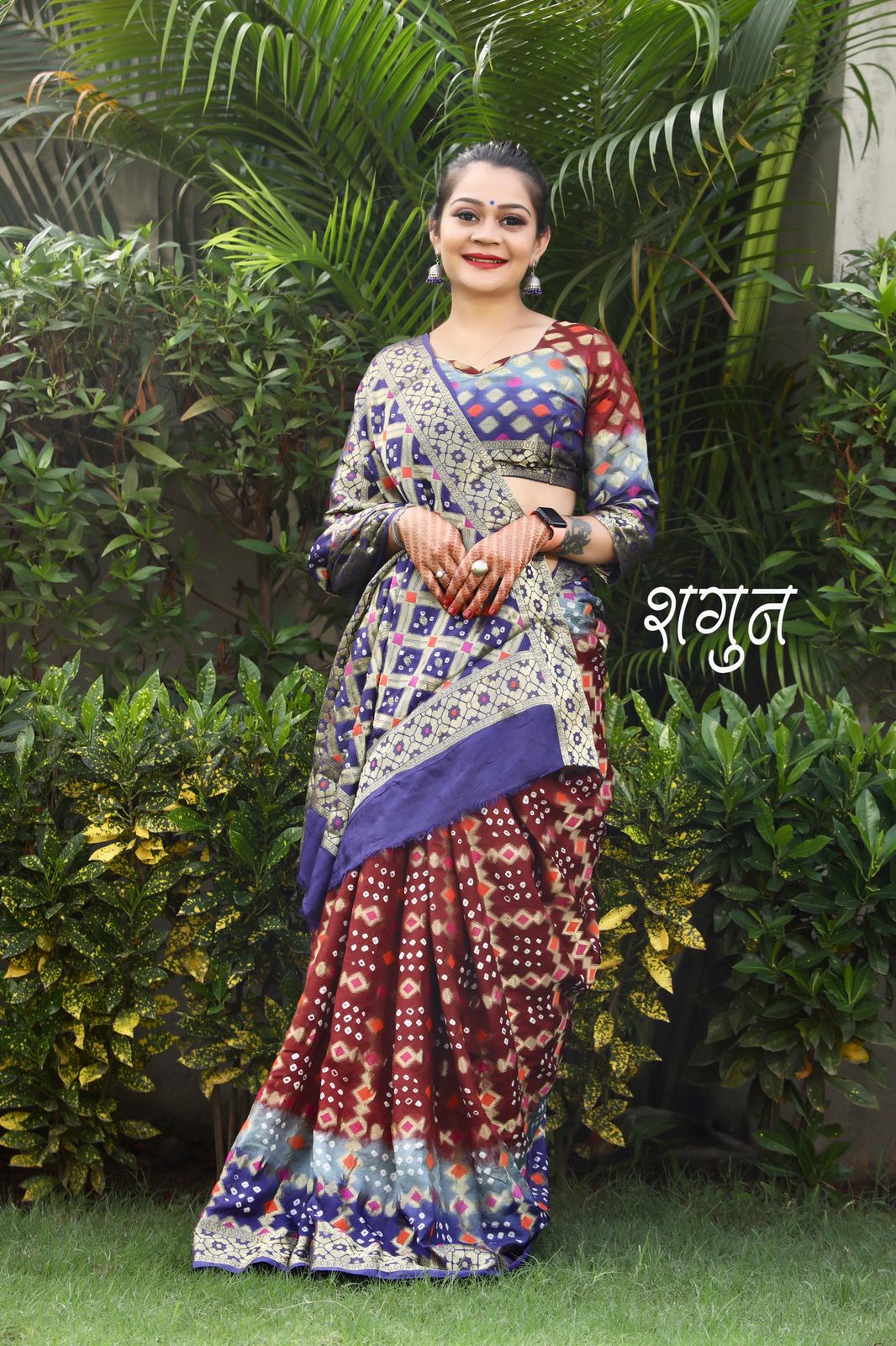 Beautiful Gharchola Bandhani Saree