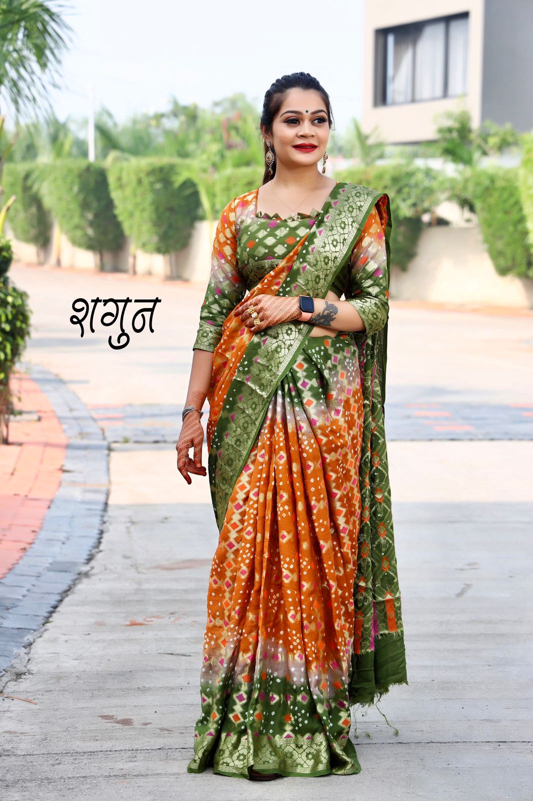 Beautiful Gharchola Bandhani Saree