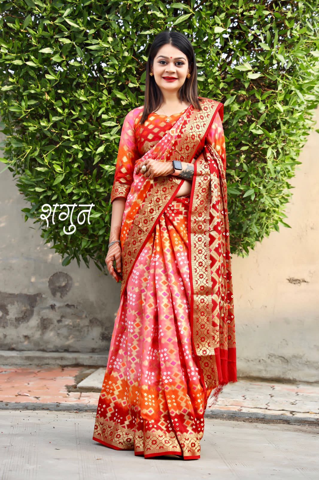 Beautiful Gharchola Bandhani Saree