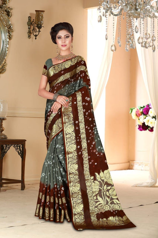 Art Silk With Zari Wavin Pallu