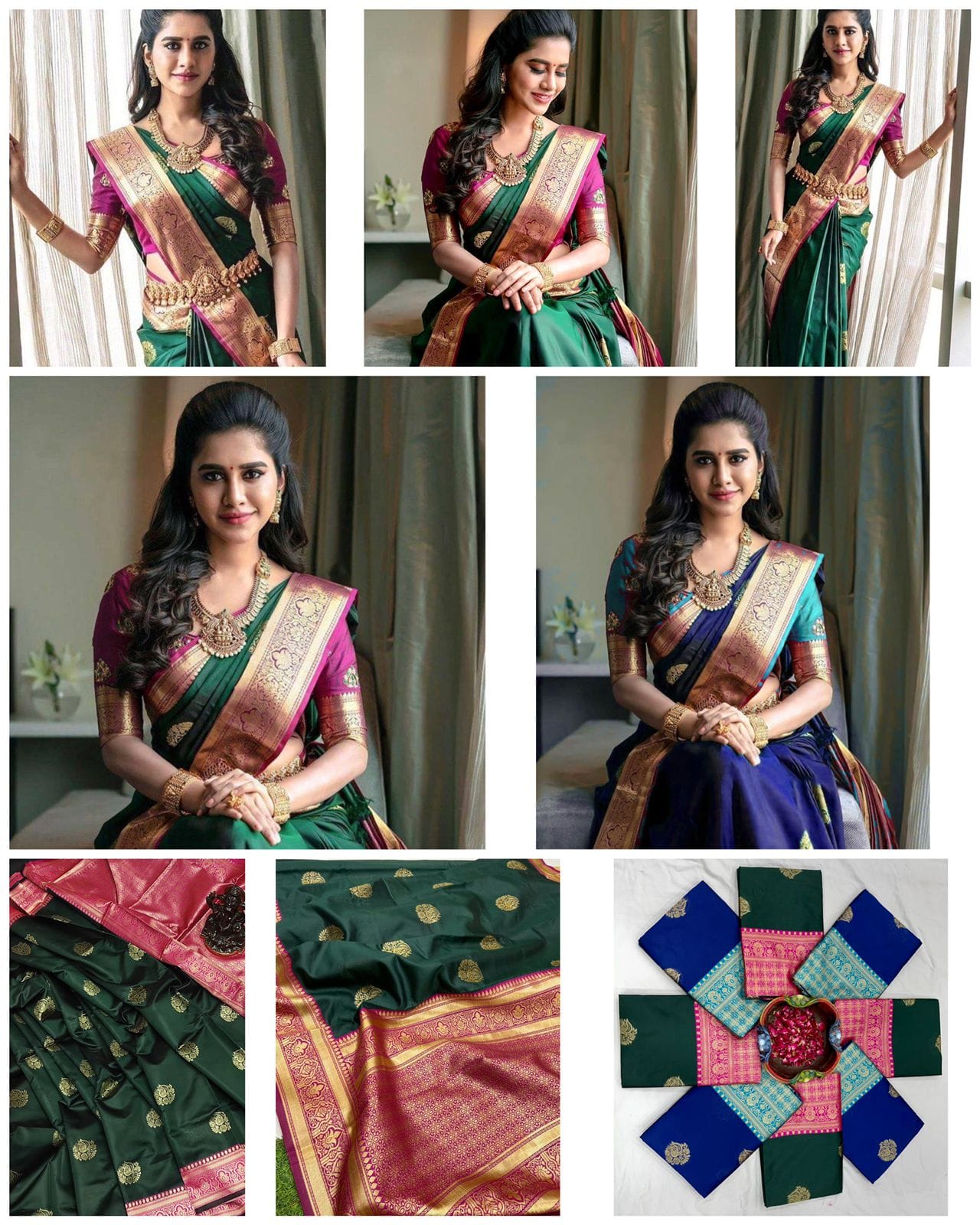 Elegant Beige & Brown Fancy Silk Saree with Embroidery & Handwork – Desiluk  Fashion