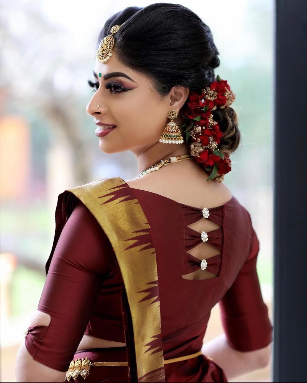 blouse-back-neck-designs-for-pattu-sarees (2) • Keep Me Stylish