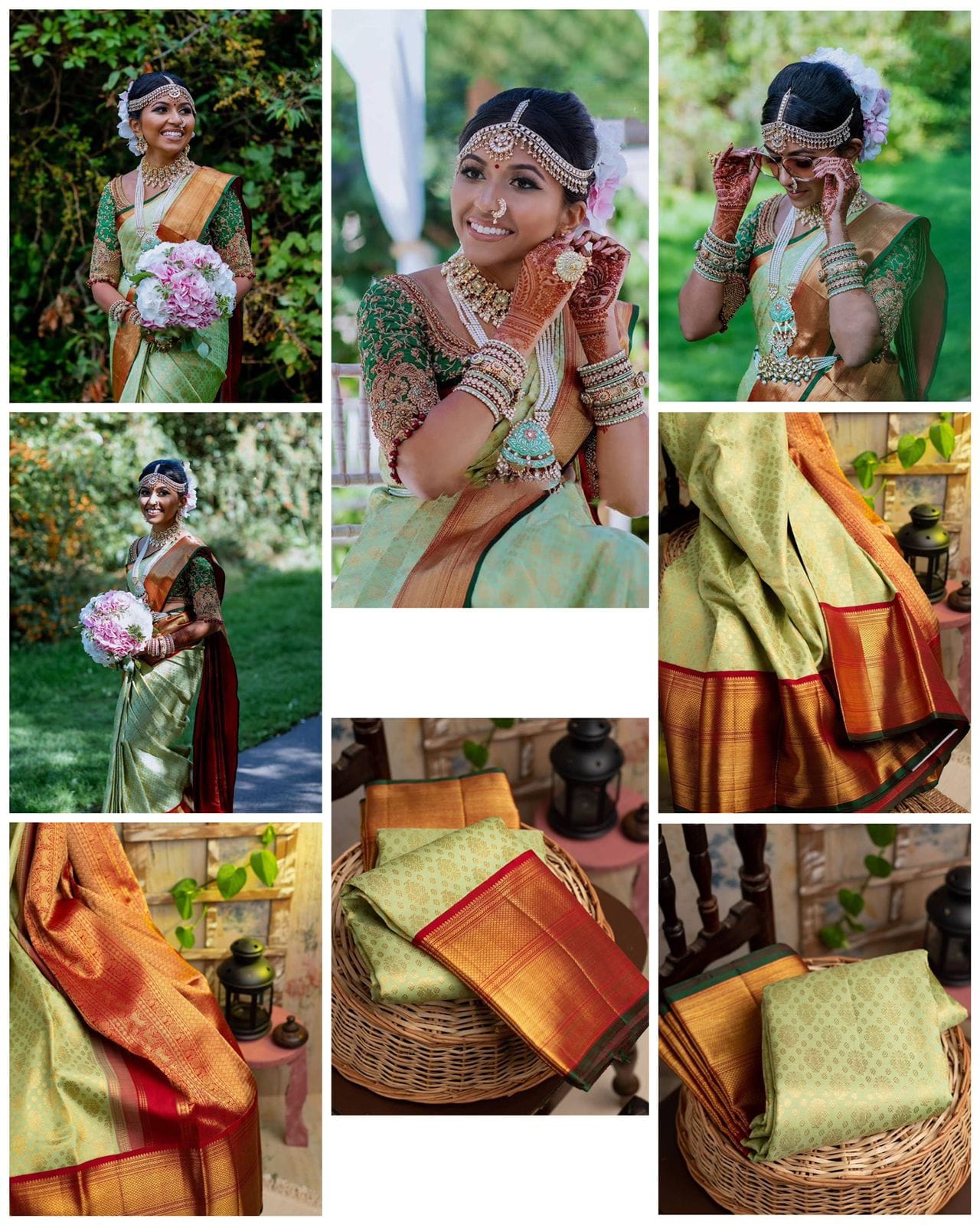 Green Fancy Banarasi Silk saree